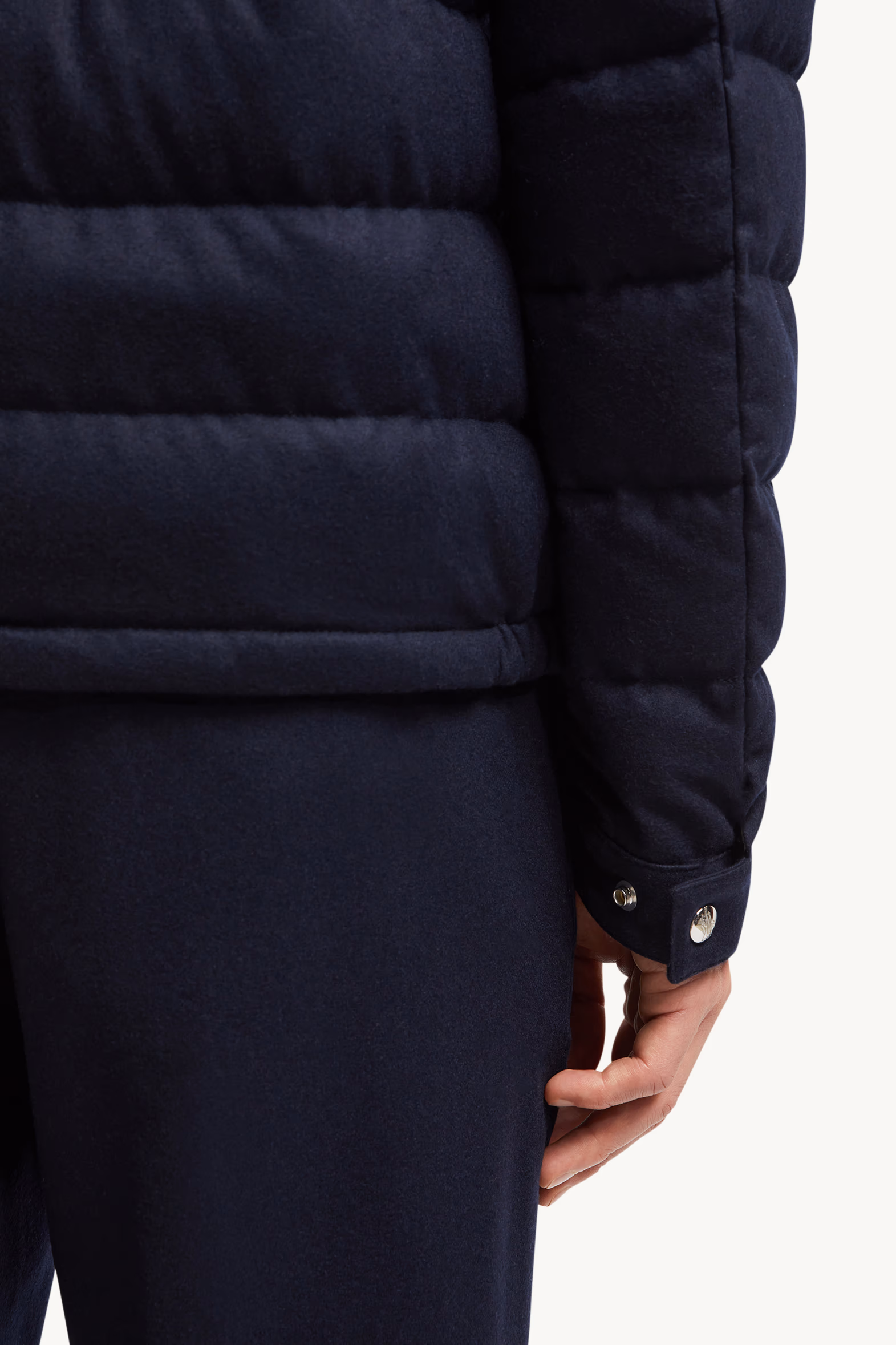 Plumífero corto de cachemira Acorus Hombre Azul marino Moncler 6